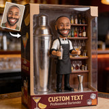 Bartender With Shaker & Tools - Bar Decor - Personalized Bartender Custom Shaped Acrylic Plaque
