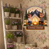 Camping Partners For Life - Personalized Camping LED Light Acrylic Sign