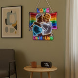Love - Personalized LGBT Support LED Light Acrylic Sign