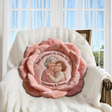 Love Grows Here - Personalized Grandma Premium Faux Fur Pillow
