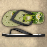 Cute Frog - Personalized Frog Flip Flops