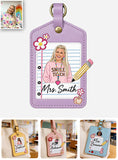 Back To School Gift For Teacher - Personalized Teacher Luggage Tag