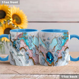 Salty Lil' Beach Turtle Mermaid Seahorse Dolphin - Personalized Sea Lover Accent Mug