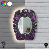 Skull Halloween - Personalized Skull Wall Mirror With LED Light
