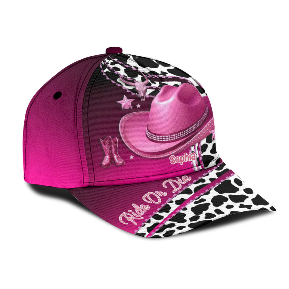 Ride Or Die - Personalized Cowgirl Classic Cap