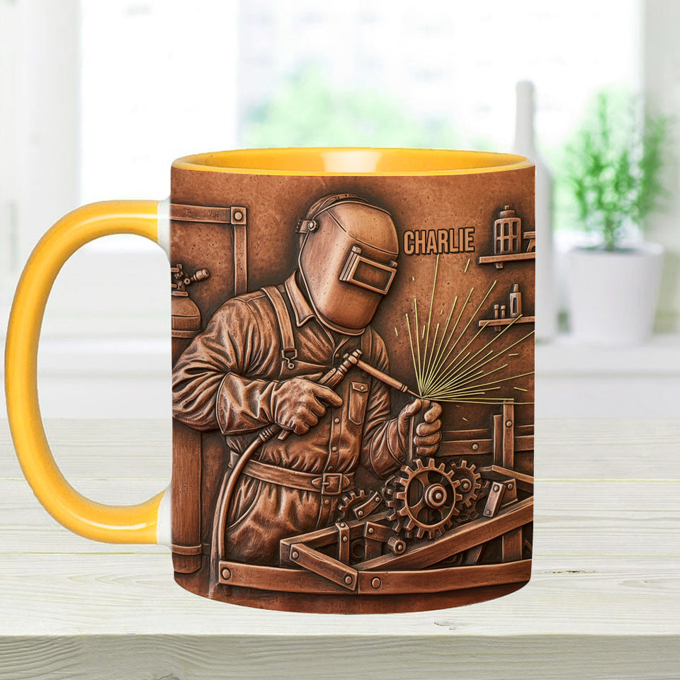 Strongest Welder - Personalized Welder Accent Mug