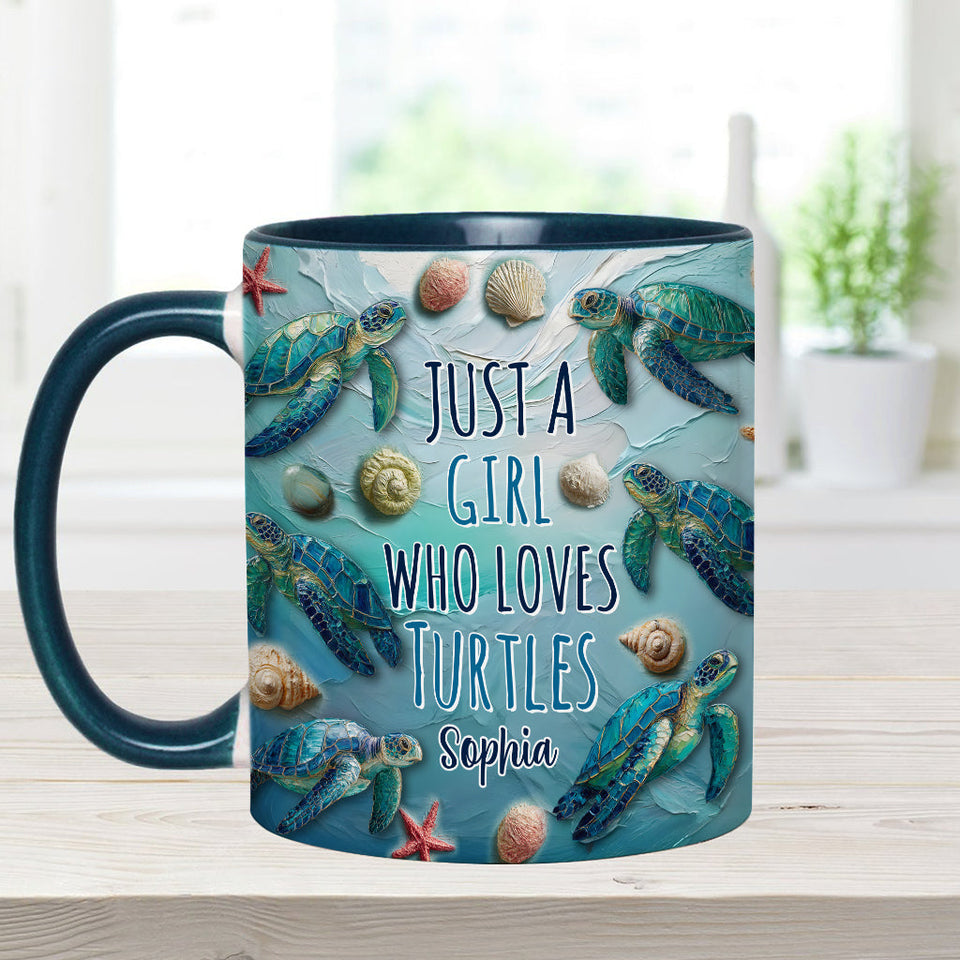 Turtle Lovers - Personalized Turtle Accent Mug