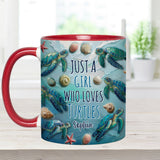 Turtle Lovers - Personalized Turtle Accent Mug