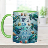 Turtle Lovers - Personalized Turtle Accent Mug