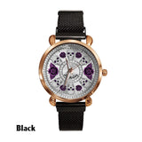 Skull And Roses - Personalized Skull Women Hand Watch