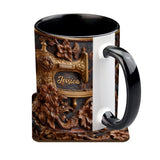 Just A Woman Who Loves Sewing - Personalized Sewing Accent Mug & Coaster