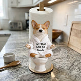 Let That Shit Go - Personalized Dog Paper Towel Stand