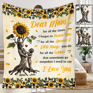 To My Mom - Personalized Mother Blanket
