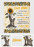 To My Mom - Personalized Mother Blanket