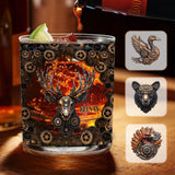 Mechanical Gear Creature - Personalized Hunting Whiskey Glass