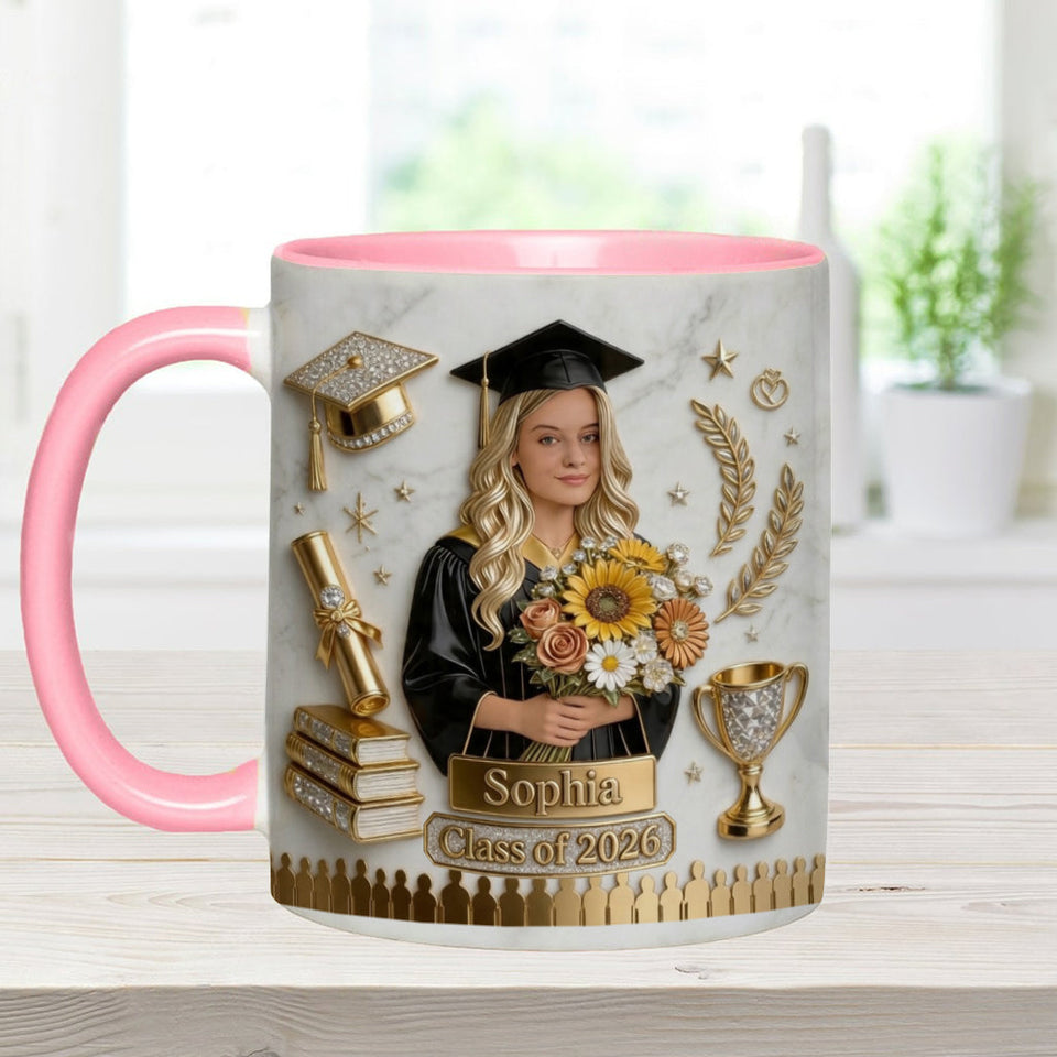 Happy Graduation! - Personalized Graduation Accent Mug