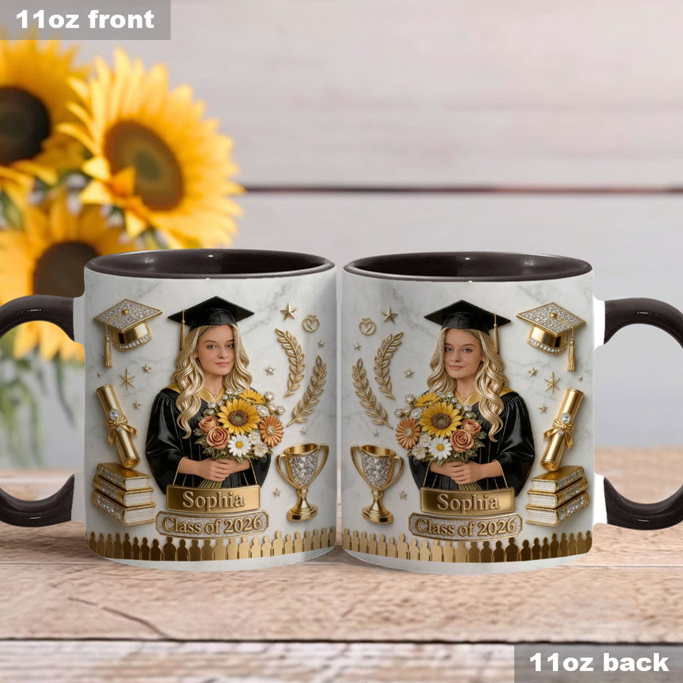 Happy Graduation! - Personalized Graduation Accent Mug
