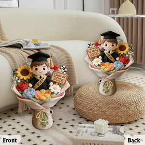 Happy Graduation Gift - Personalized Graduation Premium Faux Fur Pillow