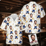 Funny Face Caricature Beer - Personalized Beer Hawaiian Shirt