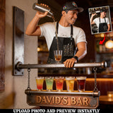 Custom Any Photo - Personalized Bartender Wooden Wall Mount Sign