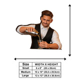 Custom Any Photo - Personalized Bartender Wooden Wall Mount Sign