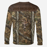 Zero Bucks Given - Personalized Hunting All Over Shirt