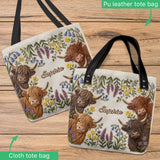 Love Highland Cows - Personalized Highland Cow Tote Bag