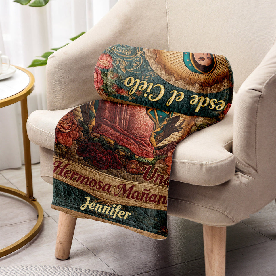 Our Lady Of Guadalupe - Personalized Christian Blanket