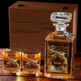 I like Whiskey And Guns And Maybe 3 People - Personalized Whisky Whiskey Glass