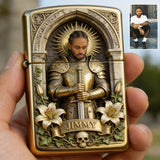 Knight Of God - Personalized Christian Lighter