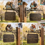 A Lovely Lady & A Grumpy Old Man Live Here - Personalized Couple Wooden Wall Mount Sign
