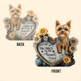 You Left Paw Prints On Our Hearts - Personalized Dog Custom Shaped Acrylic Plaque