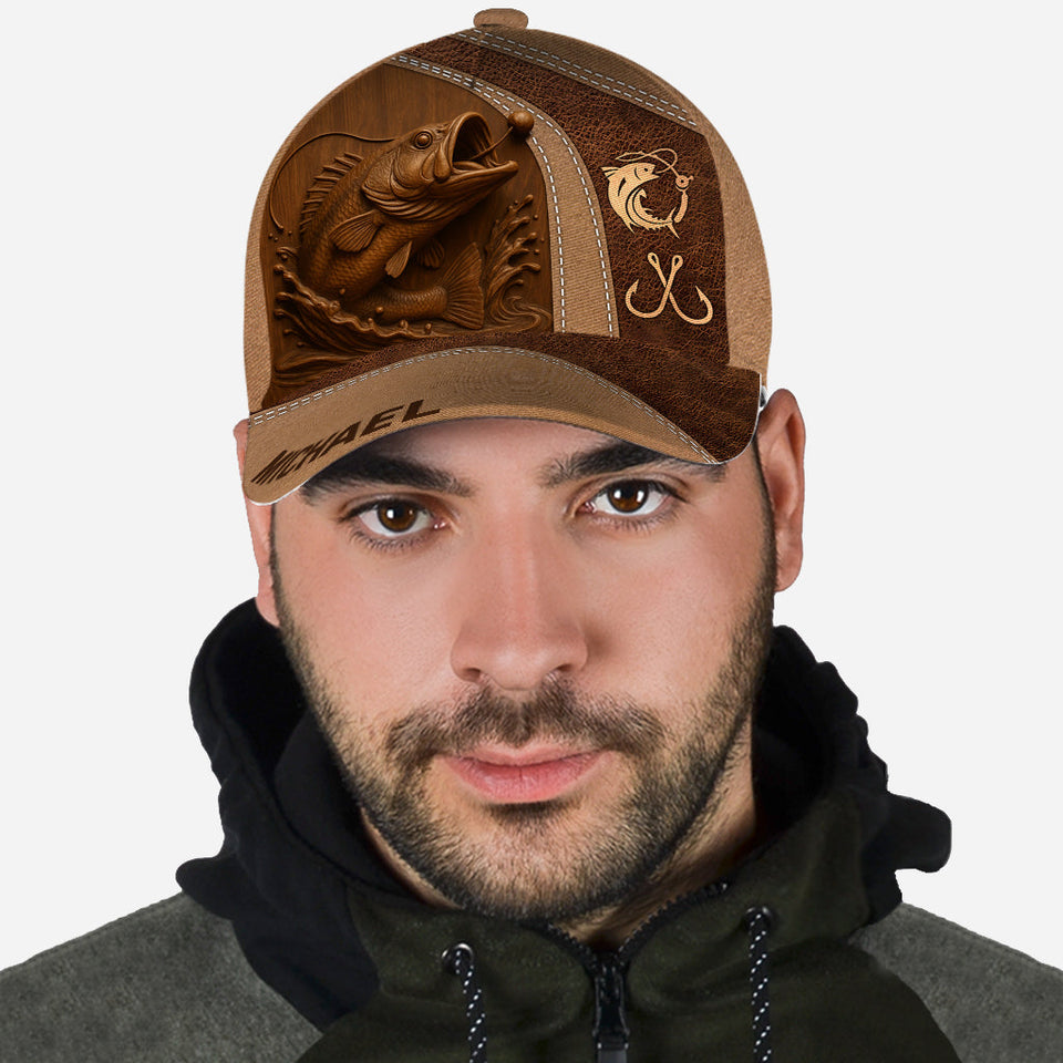 Large Mouth Bass - Personalized Fishing Classic Cap