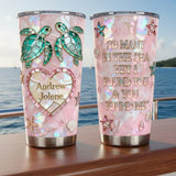 I Found You & You Found Me - Personalized Turtle Tumbler