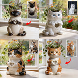 Custom Any Pet Photo - Personalized Cat Acrylic Pot