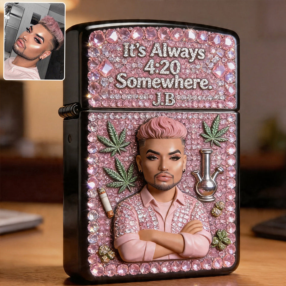 Cannabis Enthusiast, Custom From Any Photo - Personalized Weed Lighter
