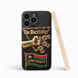 The Blackfather - Personalized Father 3D Embossed Leather Phone Case