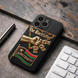 The Blackfather - Personalized Father 3D Embossed Leather Phone Case