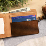 I Will Carry You With Me - Personalized Dog Leather Wallet
