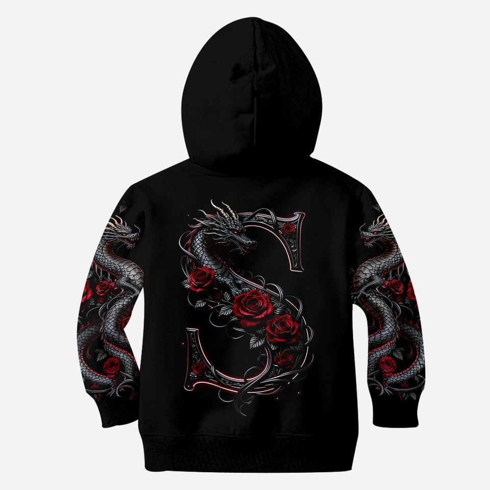 Dragon And Roses - Personalized Dragon All Over Shirt