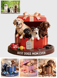 I Love My Dogs - Personalized Dog Custom Shaped Acrylic Plaque