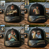 Custom Any Photo Love Fishing - Personalized Fishing Classic Cap