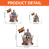 Love Is Love - Personalized LGBT Support Custom Shaped Acrylic Plaque