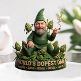 World's Dopest Dad - Personalized Weed Custom Shaped Acrylic Plaque