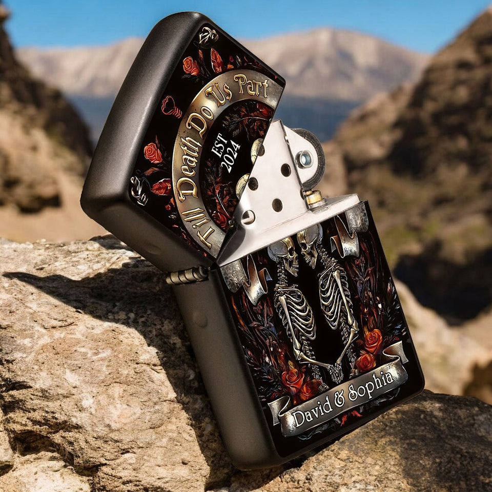 Till Death Do Us Part - Personalized Couple Lighter