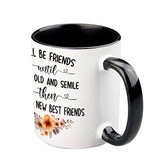 Old Friends - Personalized Best Friend Accent Mug