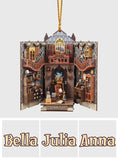 Mystery Reading Room - Personalized Book Ornament