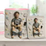 Best Time Of Day - Personalized Father Accent Mug & Coaster