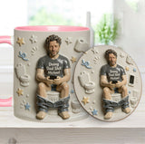 Best Time Of Day - Personalized Father Accent Mug & Coaster