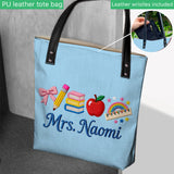 Kawaii School Teacher Gift Personalized - Personalized Teacher Tote Bag